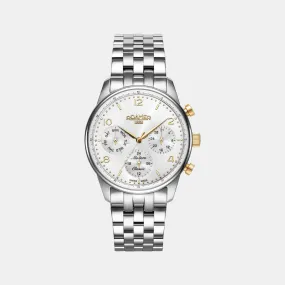 Men White Stainless Steel Chronograph Watch 509902 47 24 20