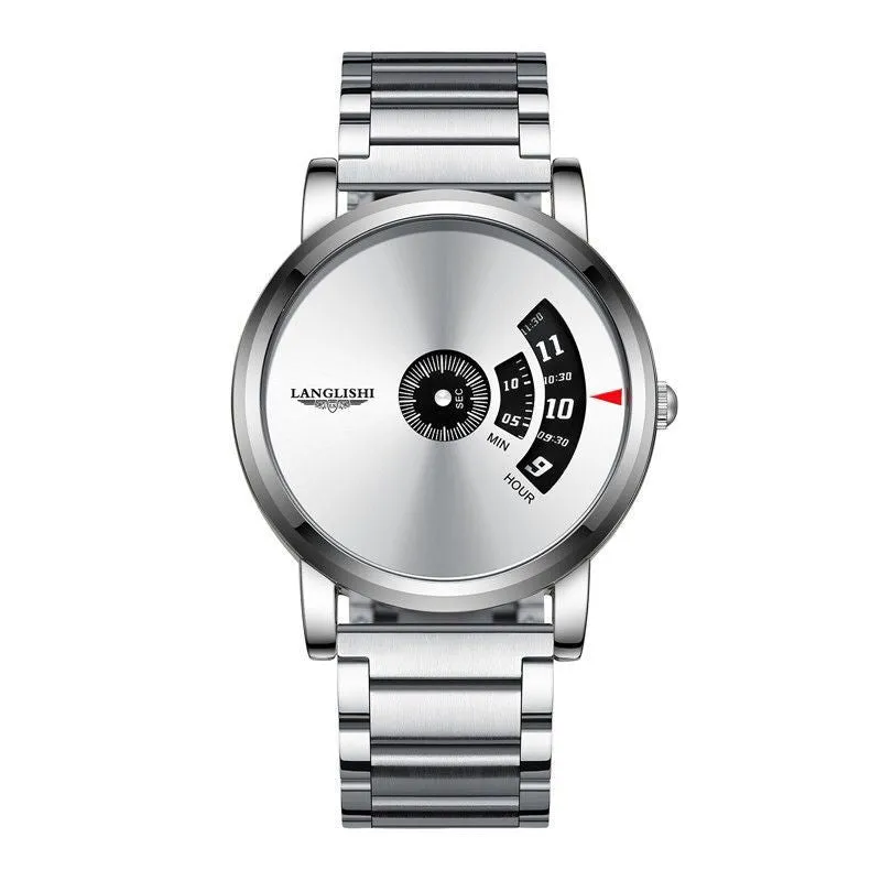 Men's Fashionable Large Dial Quartz Watch