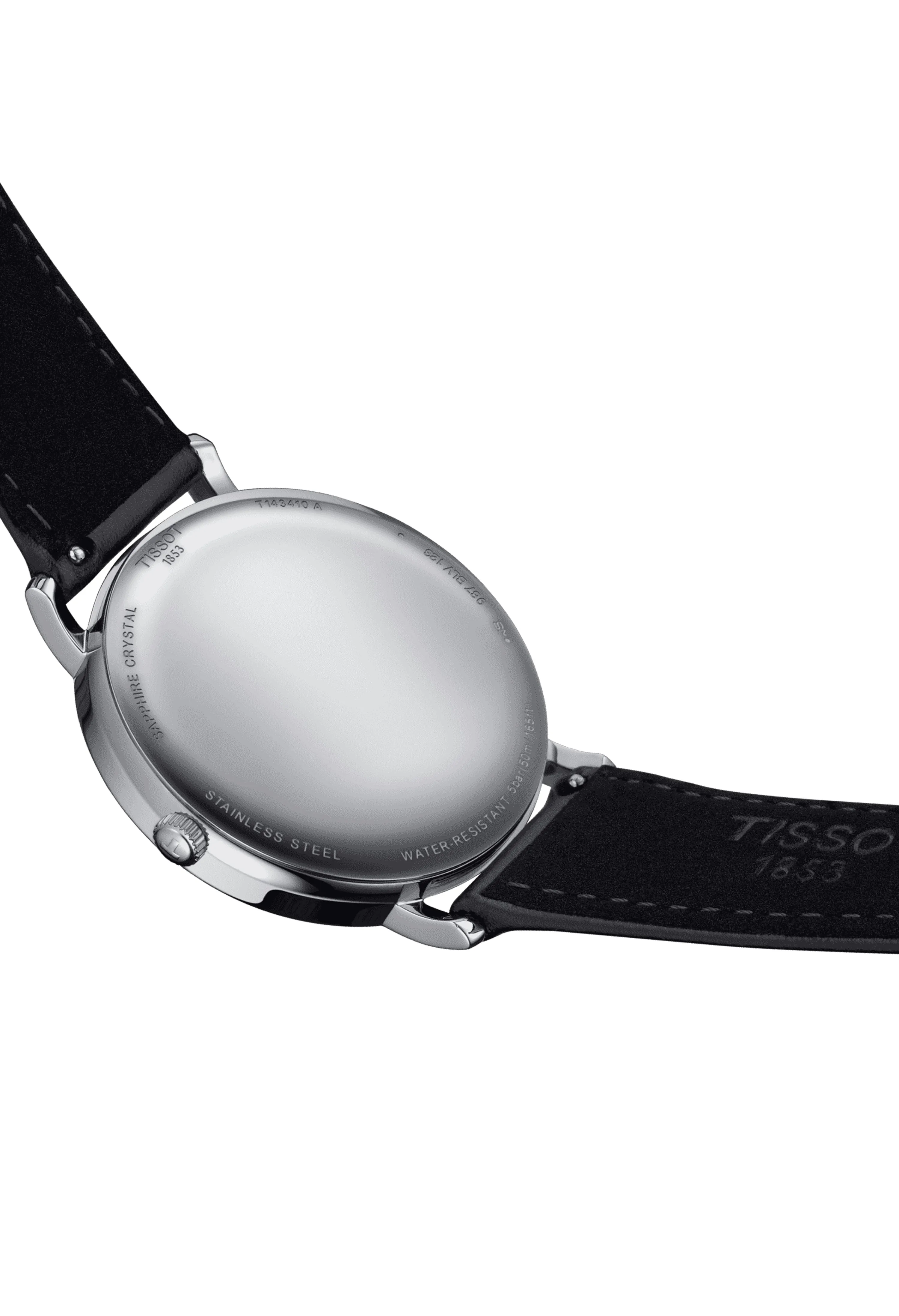 Mens Tissot Everytime Blue Dial Strap Watch Stainless Steel
