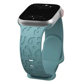 Metior Silicone Band With Engraved Leopard Pattern