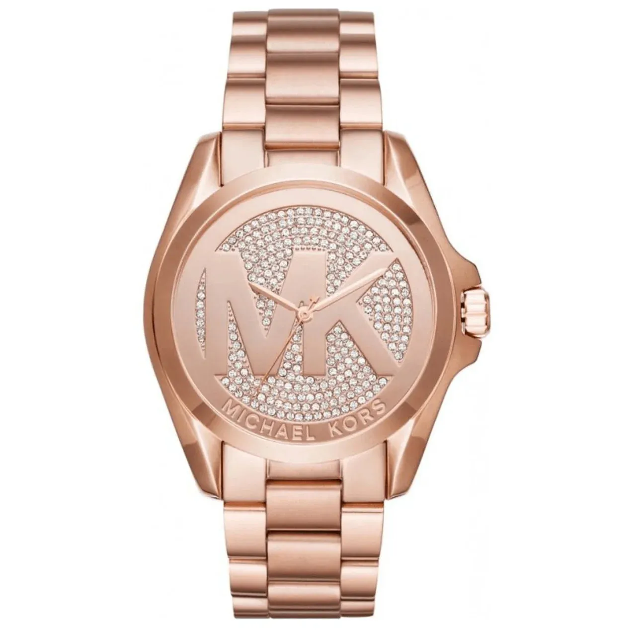 Michael Kors Bradshaw Rose Gold Dial Rose Gold Steel Strap Watch for Women - MK6437
