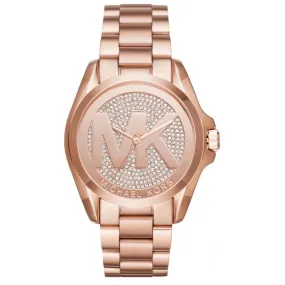 Michael Kors Bradshaw Rose Gold Dial Rose Gold Steel Strap Watch for Women - MK6437