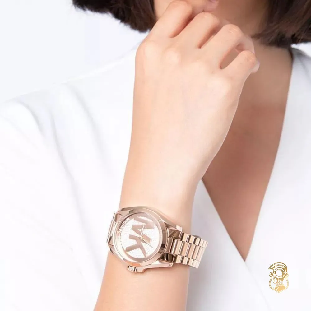 Michael Kors Bradshaw Rose Gold Dial Rose Gold Steel Strap Watch for Women - MK6437
