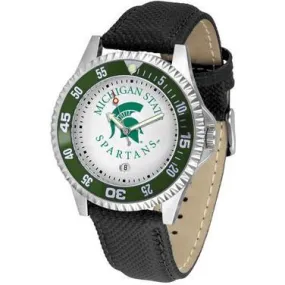 Michigan State Spartans Competitor - Poly/Leather Band Watch