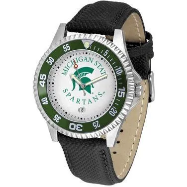 Michigan State Spartans Competitor - Poly/Leather Band Watch