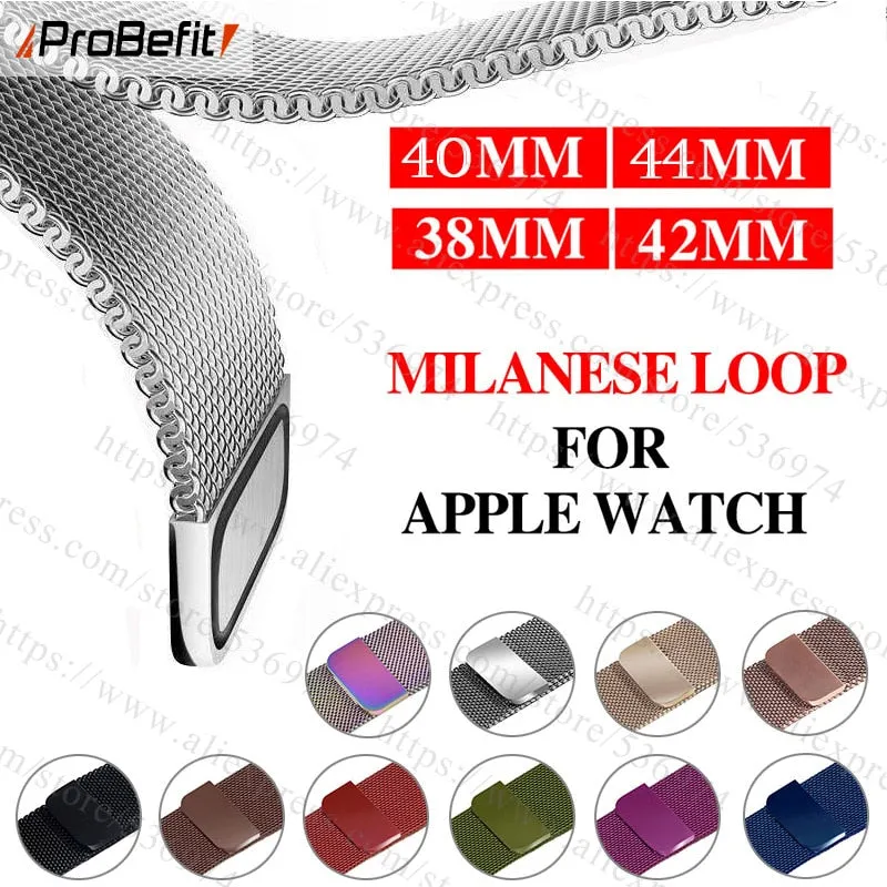 Milanese Loop Bracelet Stainless Steel band For Apple Watch