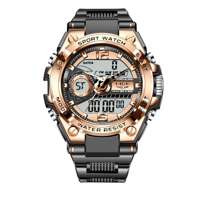 Military Digital Sport Watch - 50m Waterproof