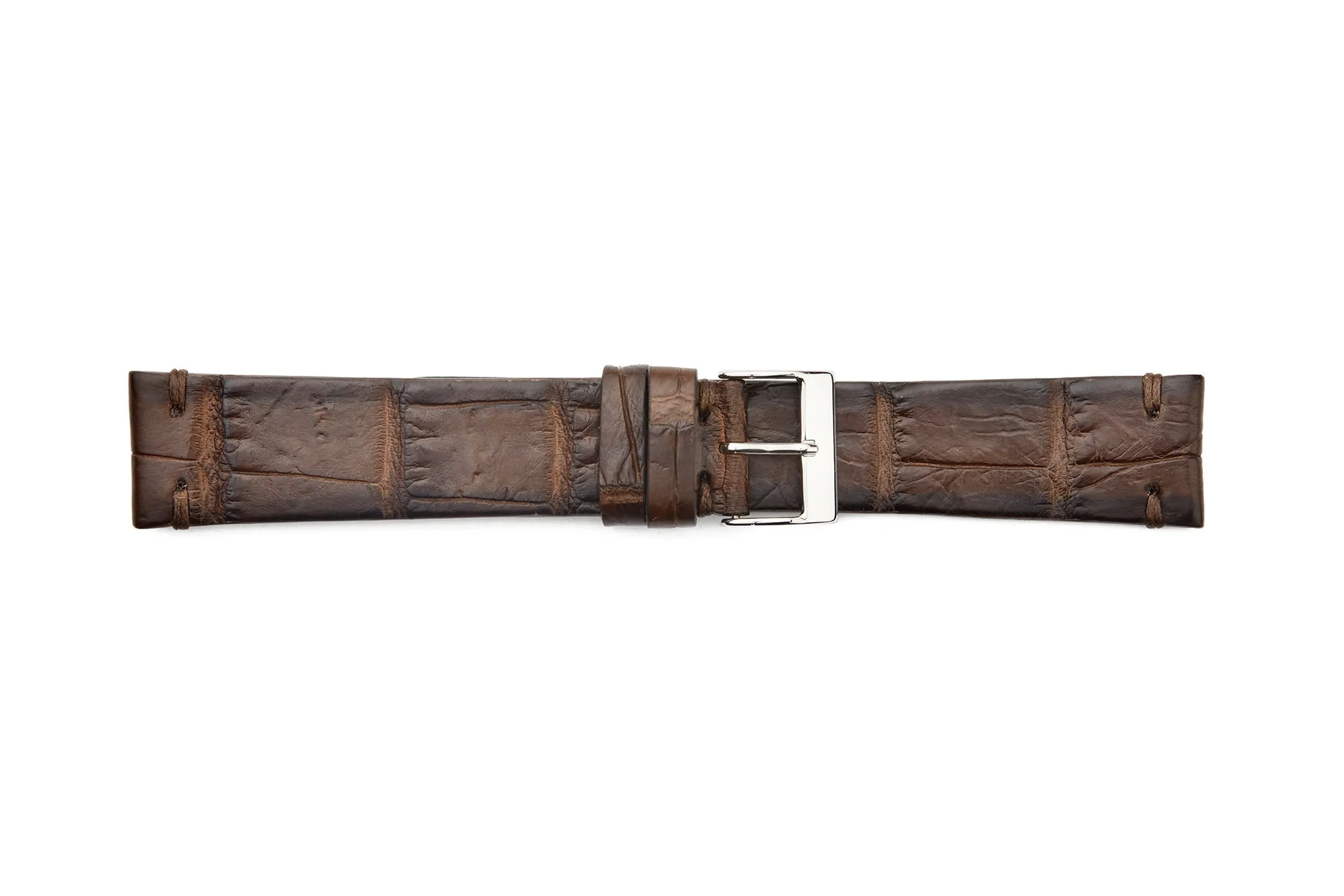 ML-900-VIN Genuine Vintage Style Crocodile  Regular Watch Strap