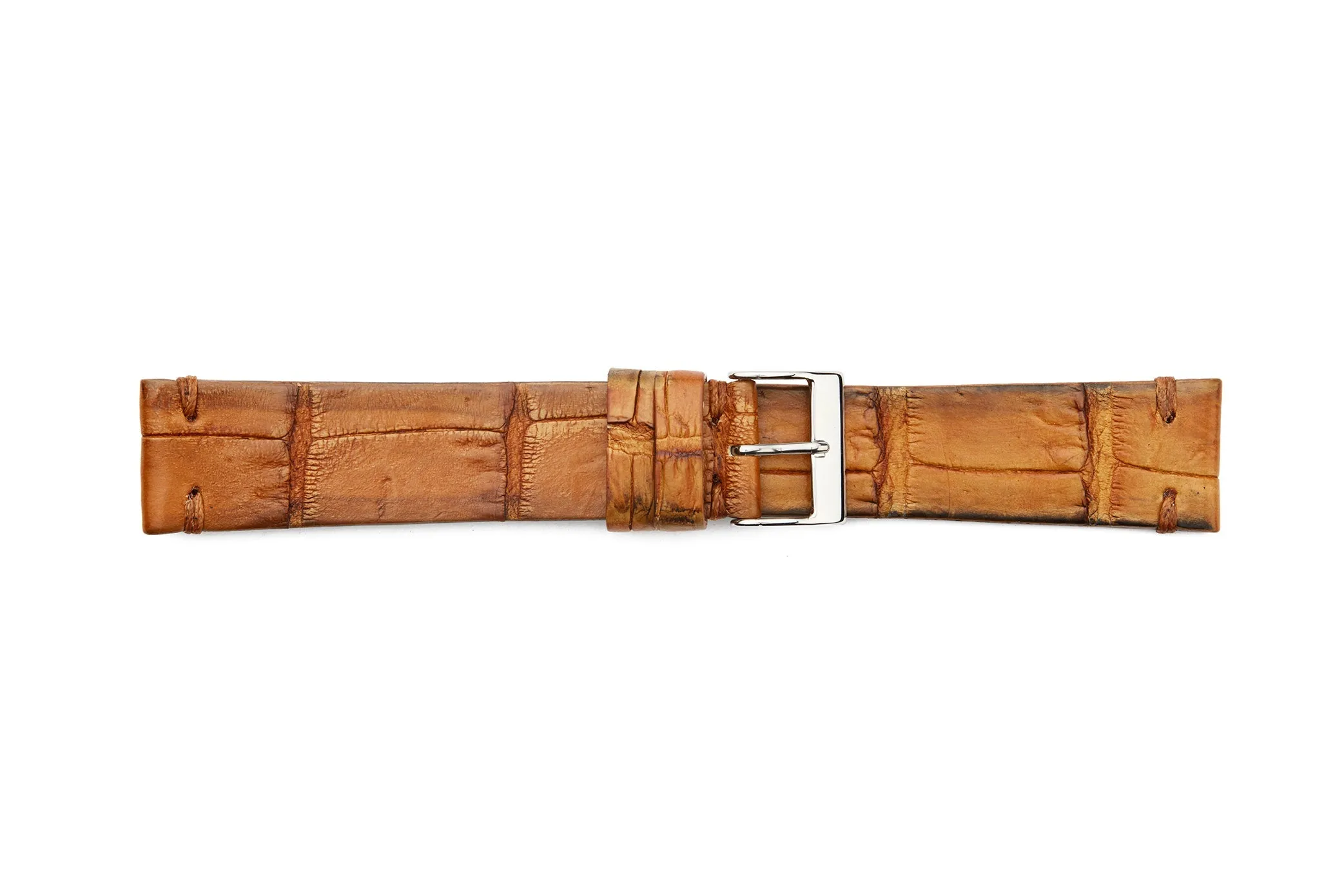 ML-900-VIN Genuine Vintage Style Crocodile  Regular Watch Strap