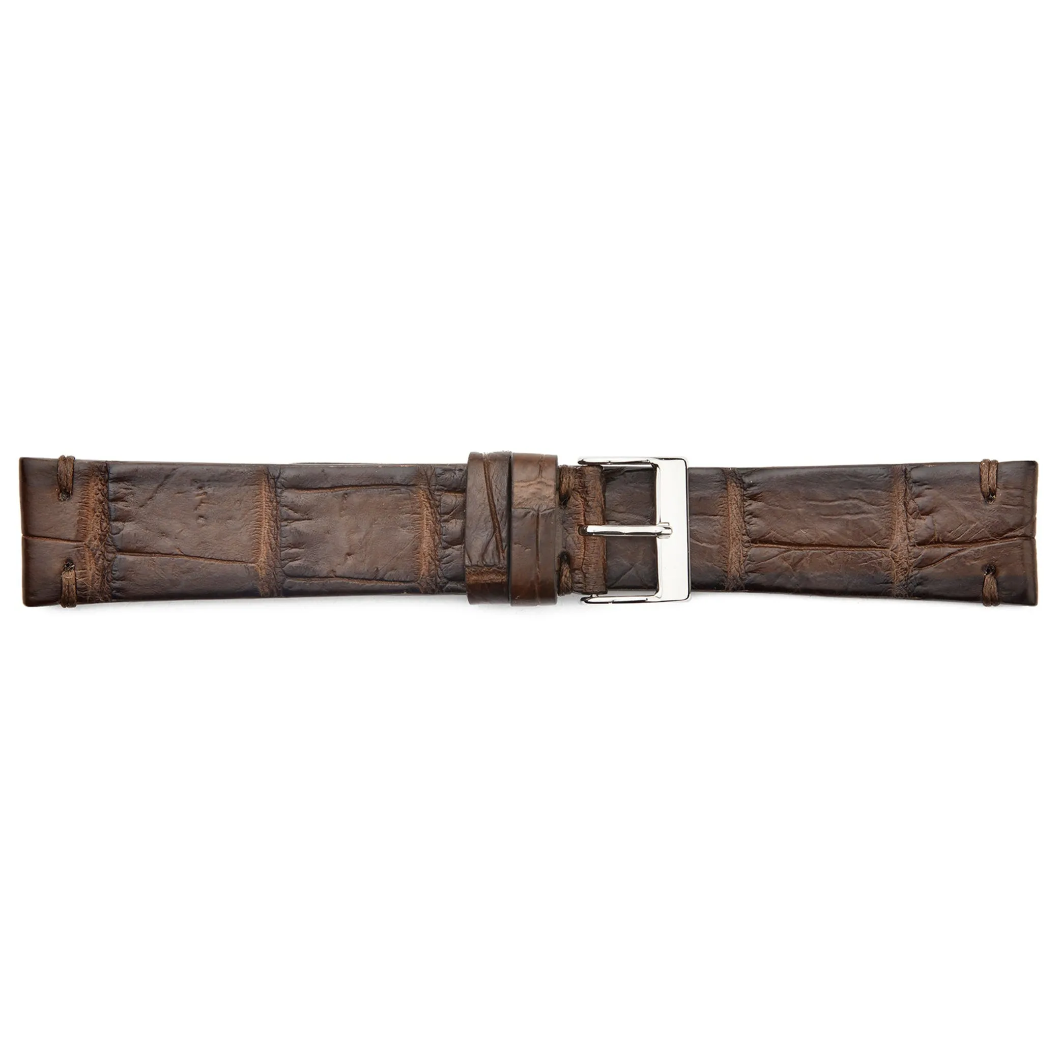 ML-900-VIN Genuine Vintage Style Crocodile  Regular Watch Strap