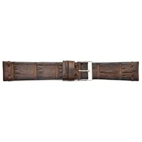 ML-900-VIN Genuine Vintage Style Crocodile  Regular Watch Strap