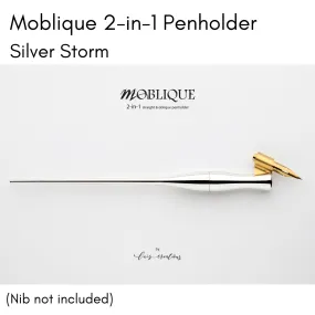 Moblique 2-in-1 Penholder - Silver Storm