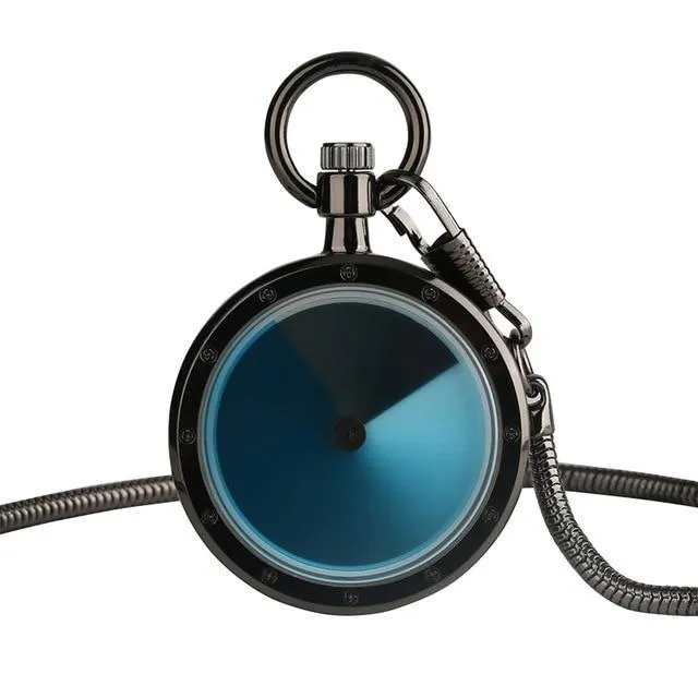 Modern Open Face Quartz Pocket Watch - Gradial