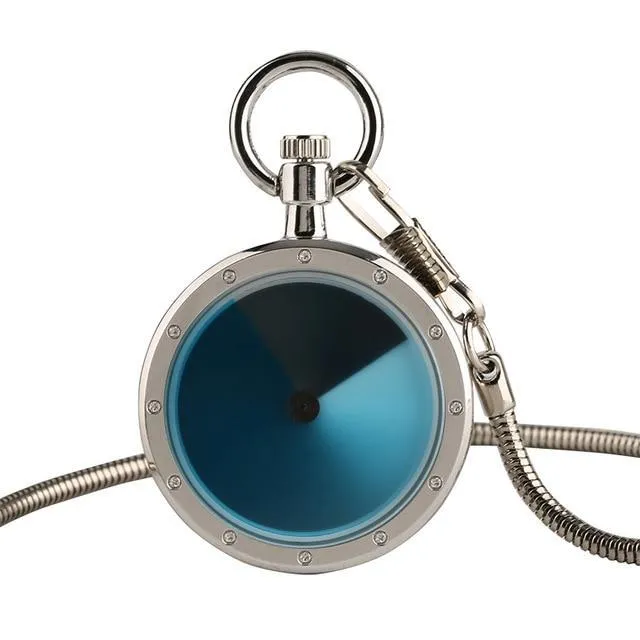Modern Open Face Quartz Pocket Watch - Gradial