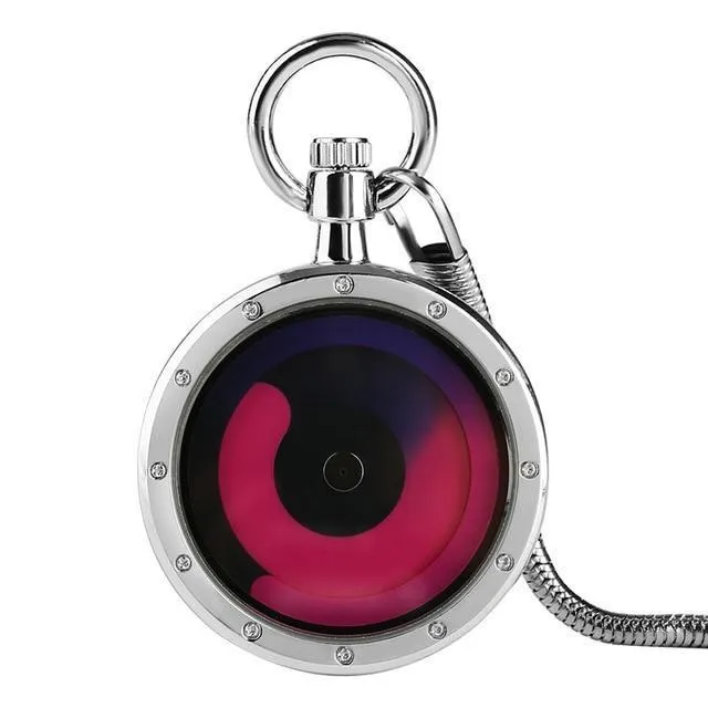 Modern Open Face Quartz Pocket Watch - Gradial