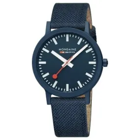 Mondaine Essence 41mm, Deep Ocean Blue Sustainable Watch, MS1.41140.LD