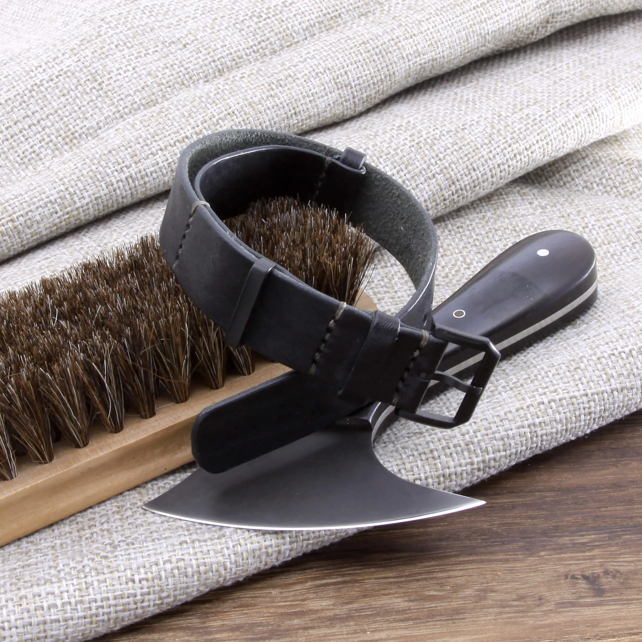 NAT2 Leather Watch Strap, Vintage Nero | Stylish