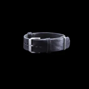 NAT2 Leather Watch Strap, Vintage Nero | Stylish