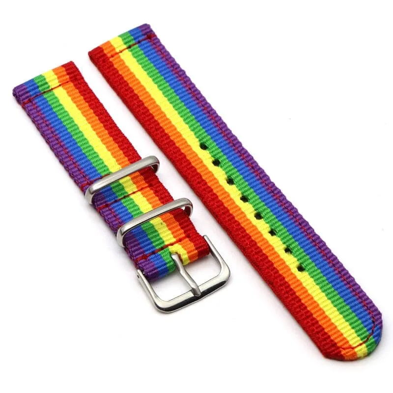Nato Nylon Watch Straps Compatible with the Nokia Steel HR (40mm)