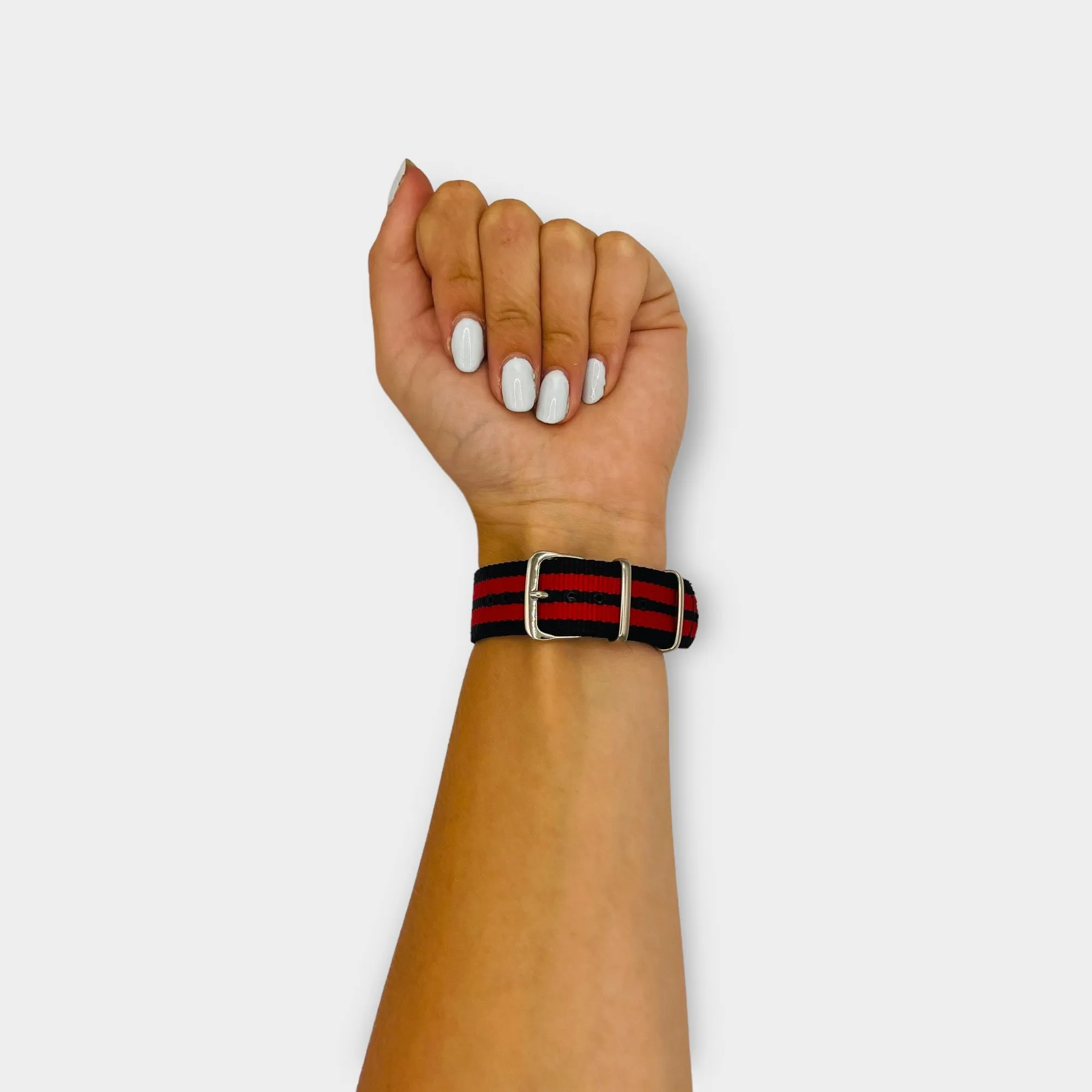 Nato Nylon Watch Straps Compatible with the Nokia Steel HR (40mm)