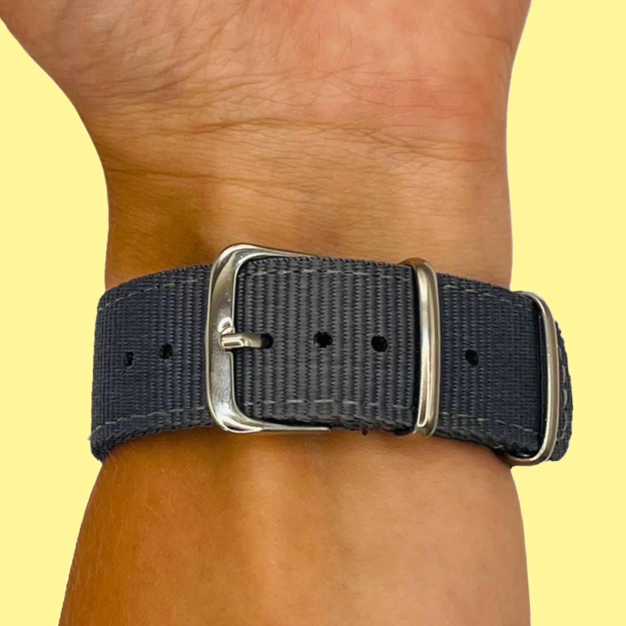 Nato Nylon Watch Straps Compatible with the Nokia Steel HR (40mm)