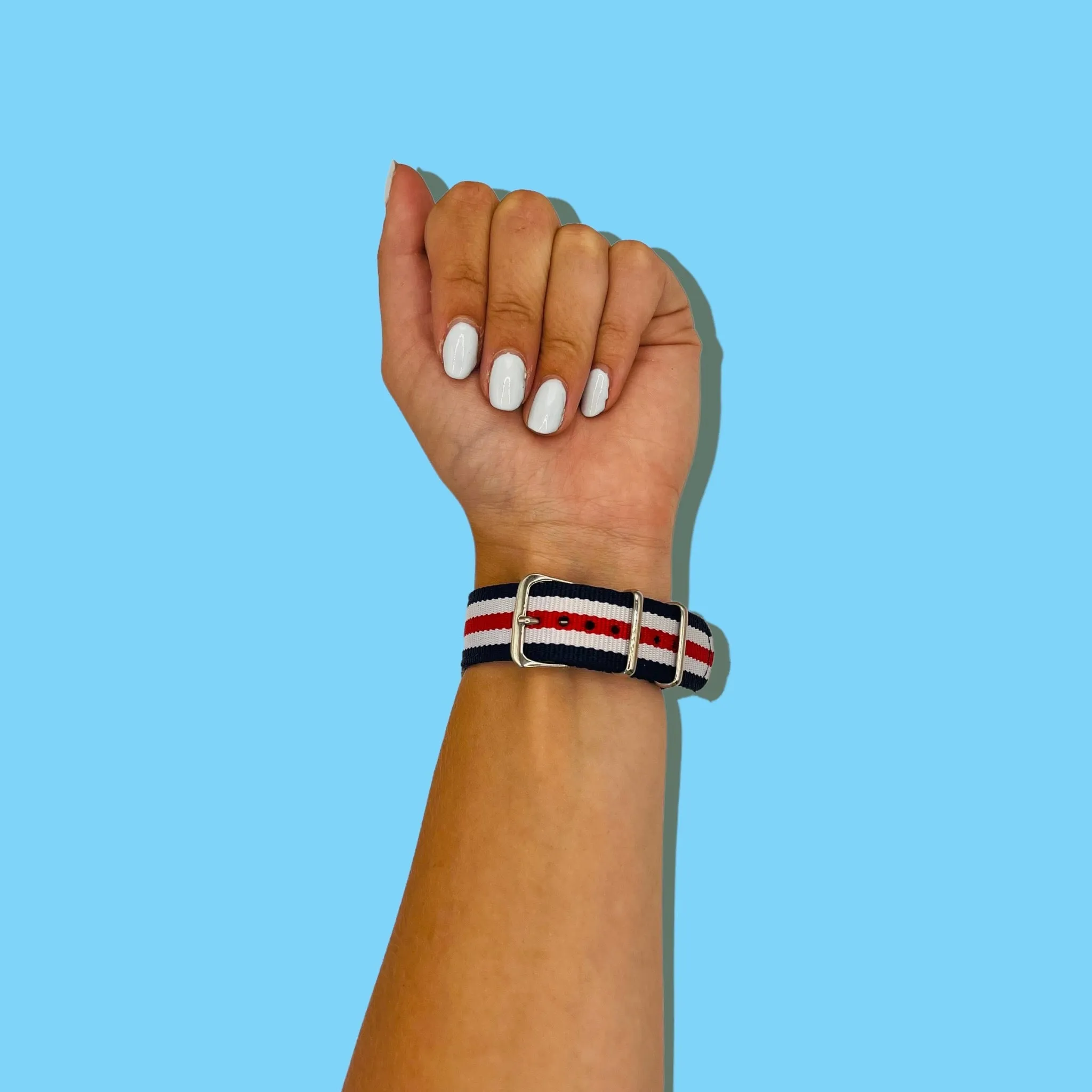 Nato Nylon Watch Straps Compatible with the Nokia Steel HR (40mm)