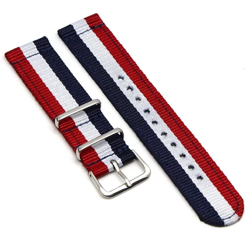 Nato Nylon Watch Straps Compatible with the Samsung Galaxy Watch 6 Classic (47mm)