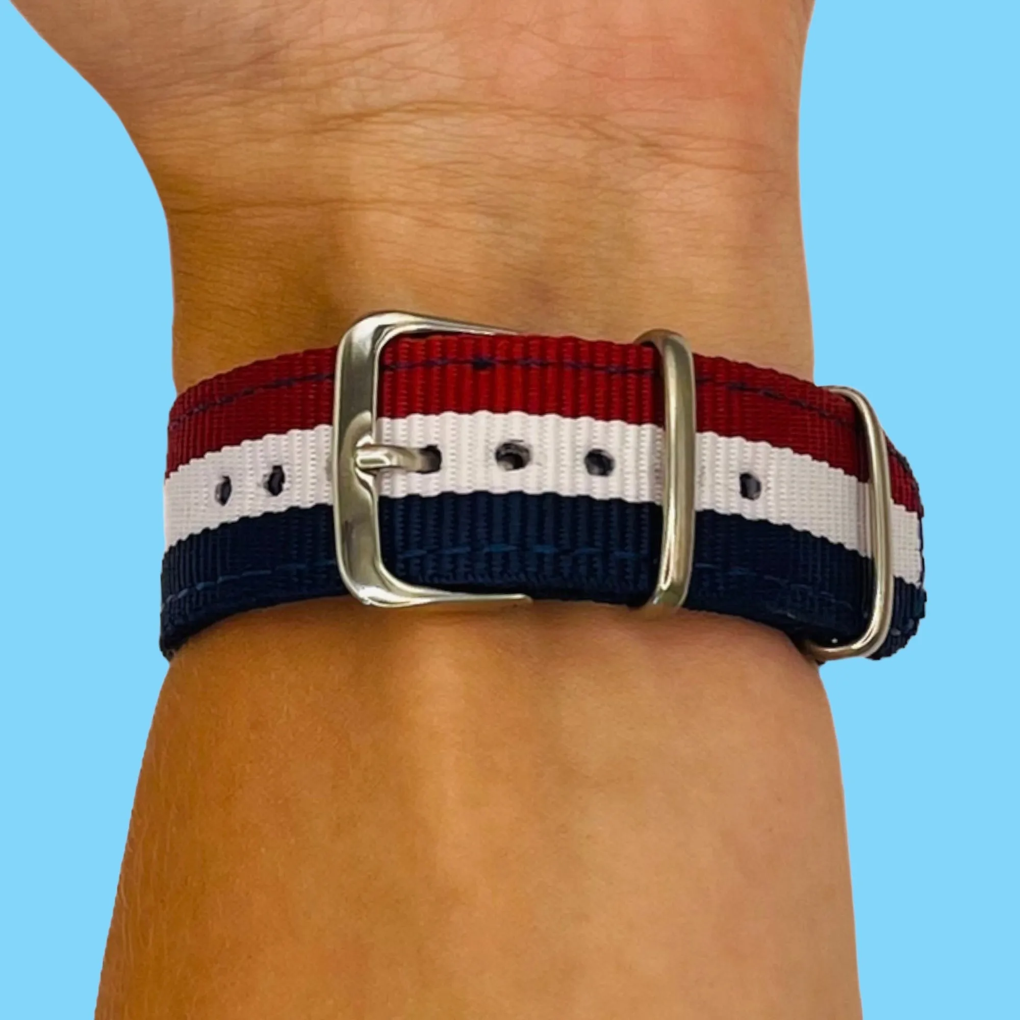 Nato Nylon Watch Straps Compatible with the Samsung Galaxy Watch 6 Classic (47mm)