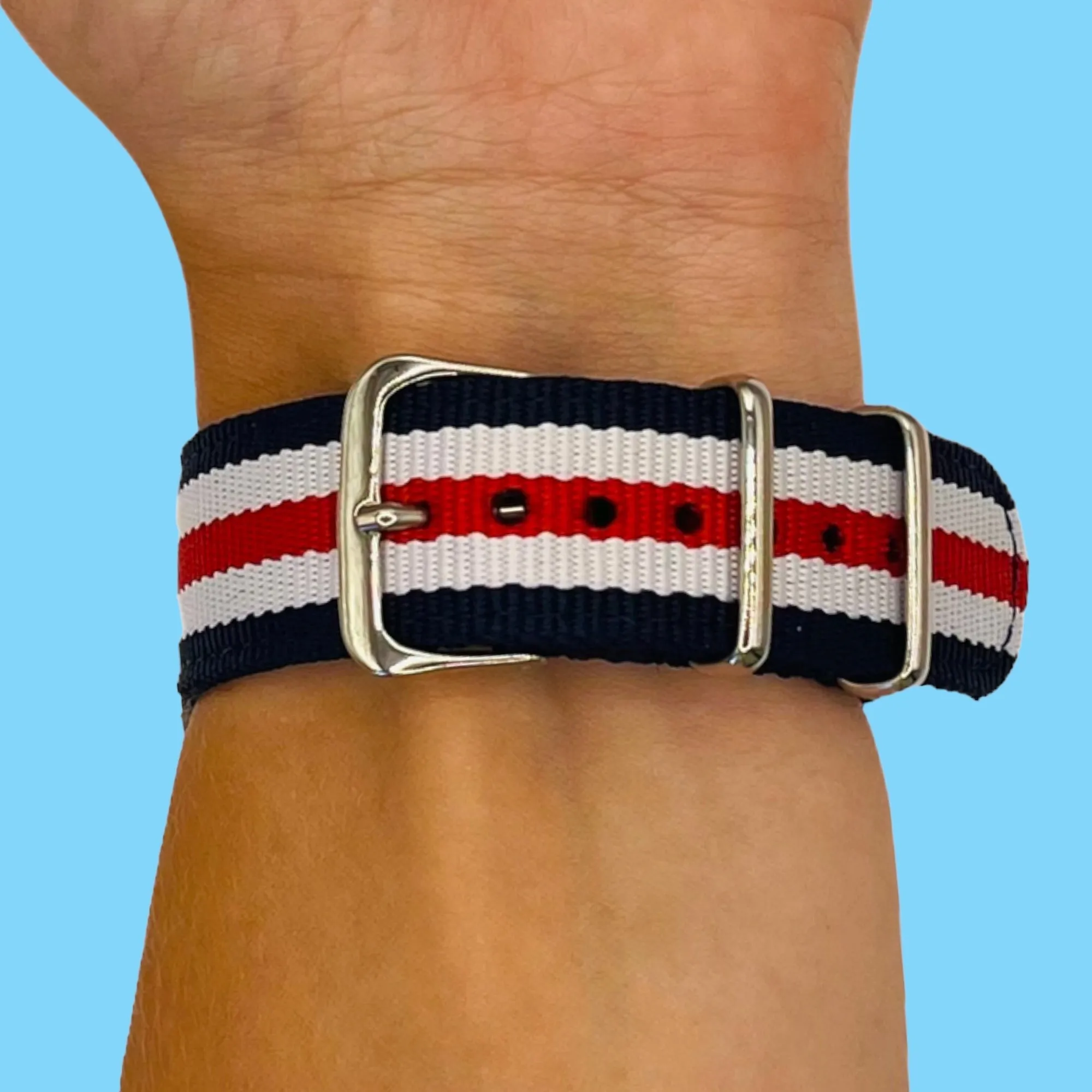 Nato Nylon Watch Straps Compatible with the Samsung Galaxy Watch 6 Classic (47mm)