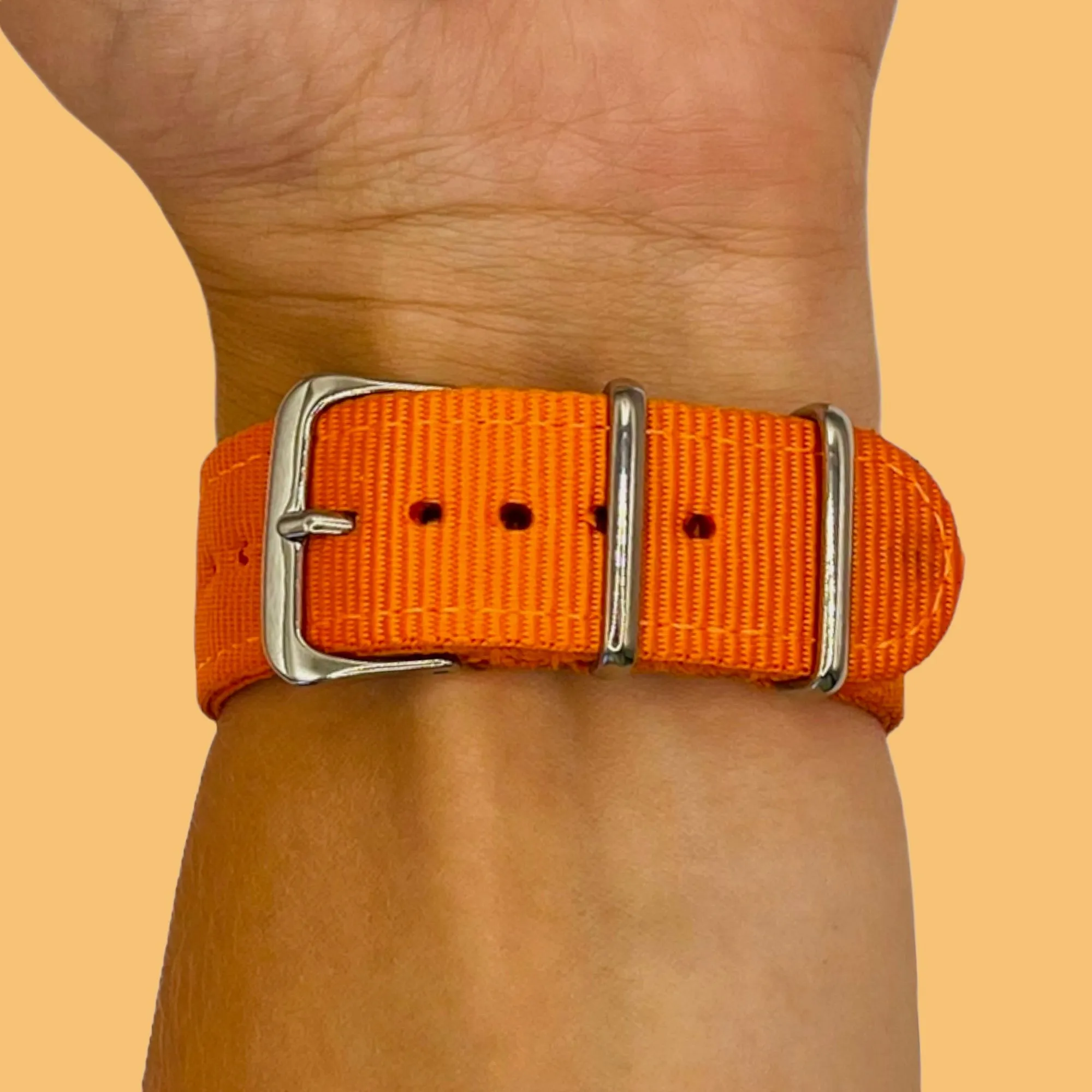 Nato Nylon Watch Straps Compatible with the Samsung Galaxy Watch 6 Classic (47mm)