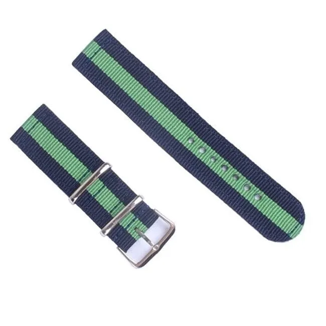 Nato Nylon Watch Straps Compatible with the Samsung Galaxy Watch 6 Classic (47mm)