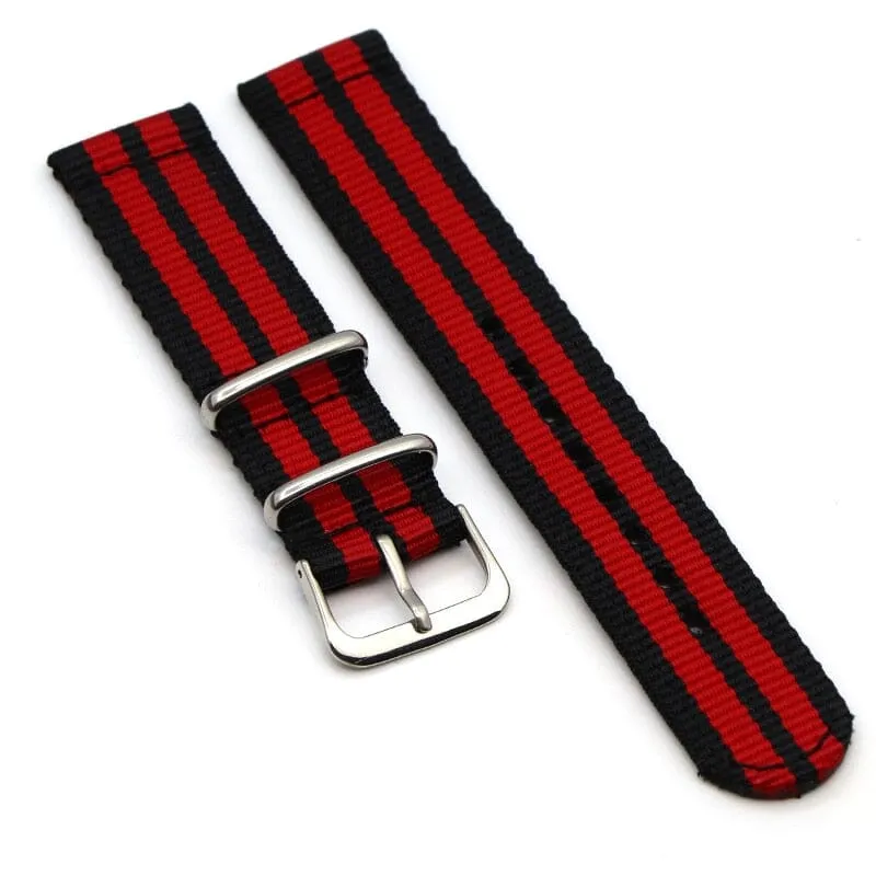 Nato Nylon Watch Straps Compatible with the Samsung Galaxy Watch 6 Classic (47mm)