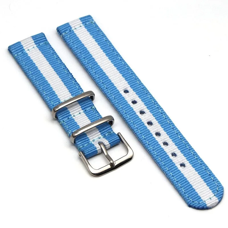 Nato Nylon Watch Straps Compatible with the Samsung Galaxy Watch 6 Classic (47mm)