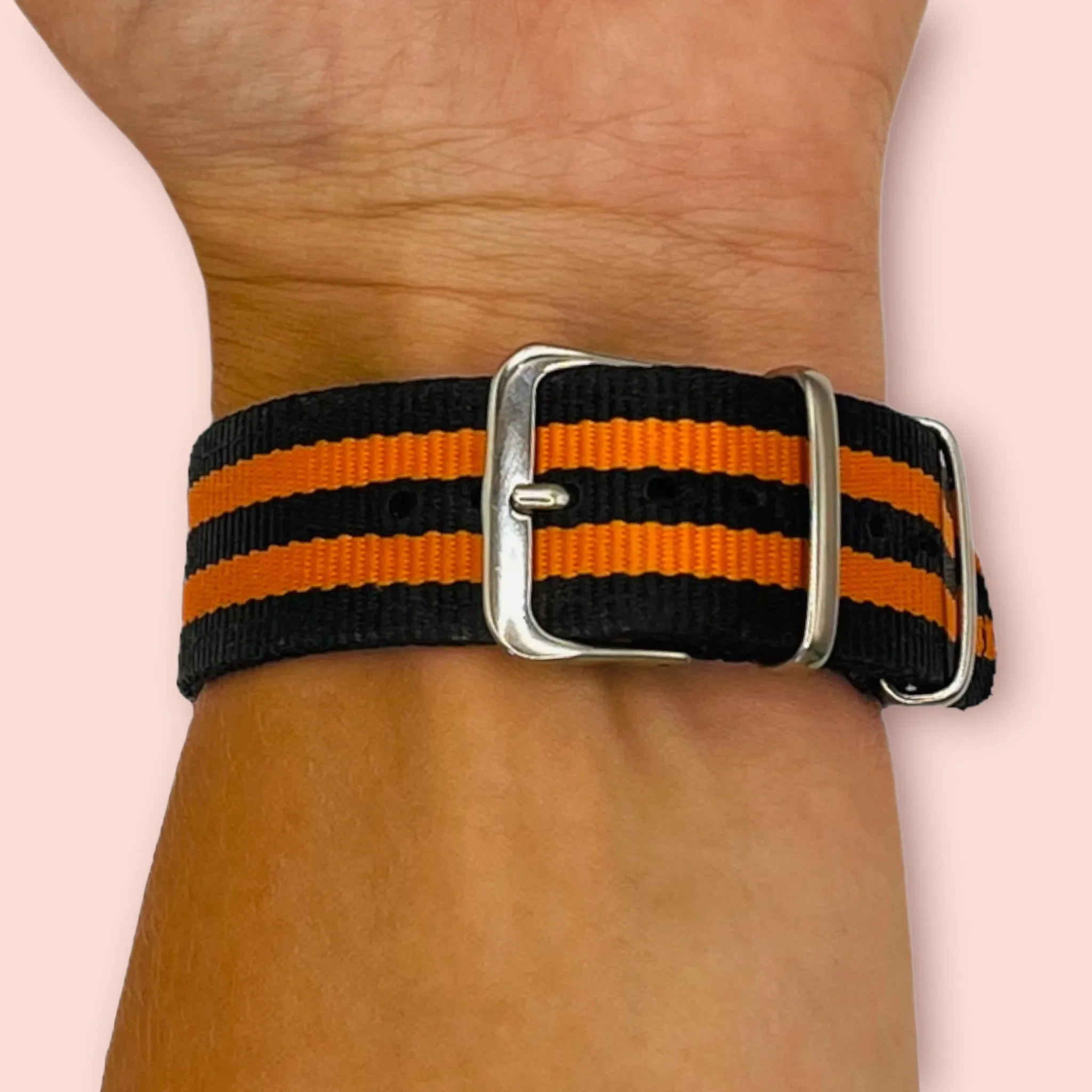 Nato Nylon Watch Straps Compatible with the Samsung Galaxy Watch 6 Classic (47mm)