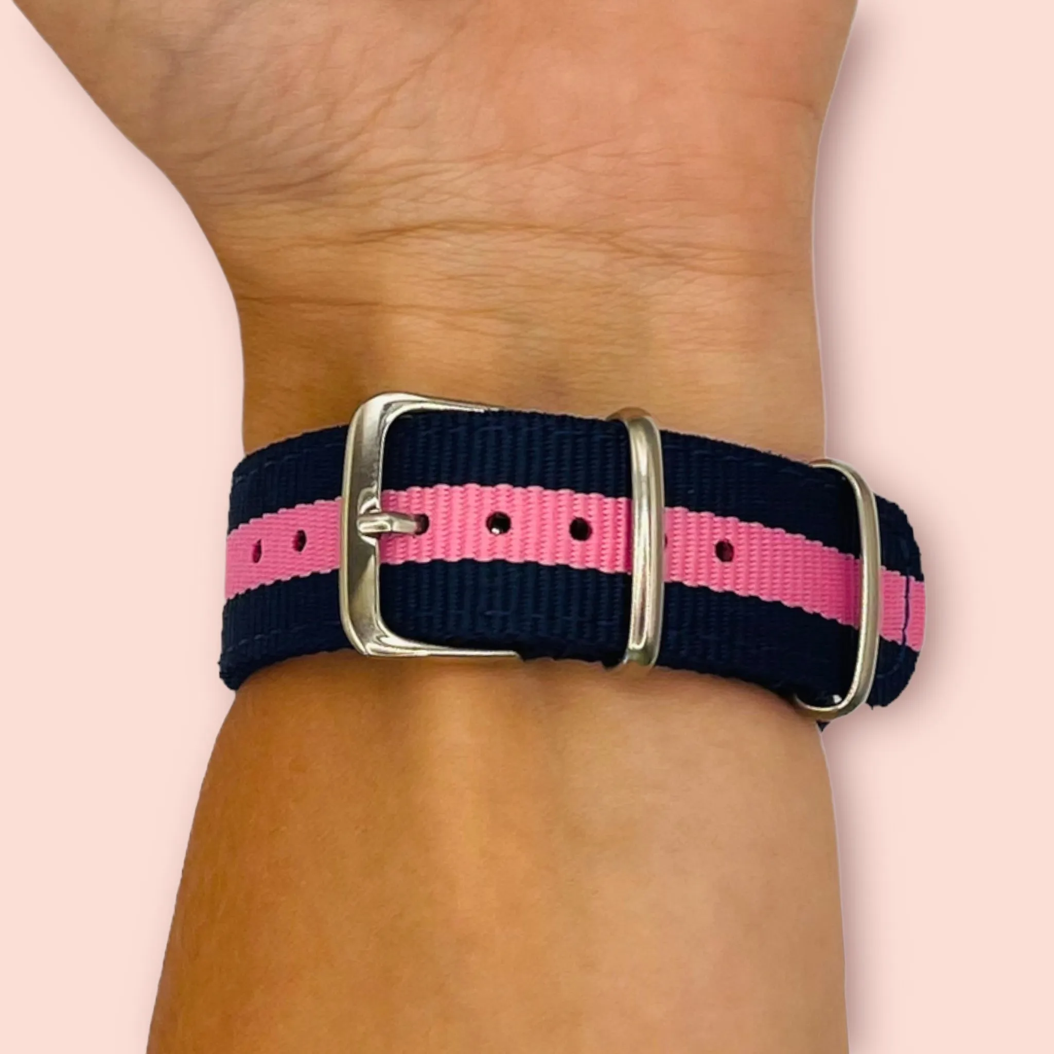 Nato Nylon Watch Straps Compatible with the Samsung Galaxy Watch 6 Classic (47mm)