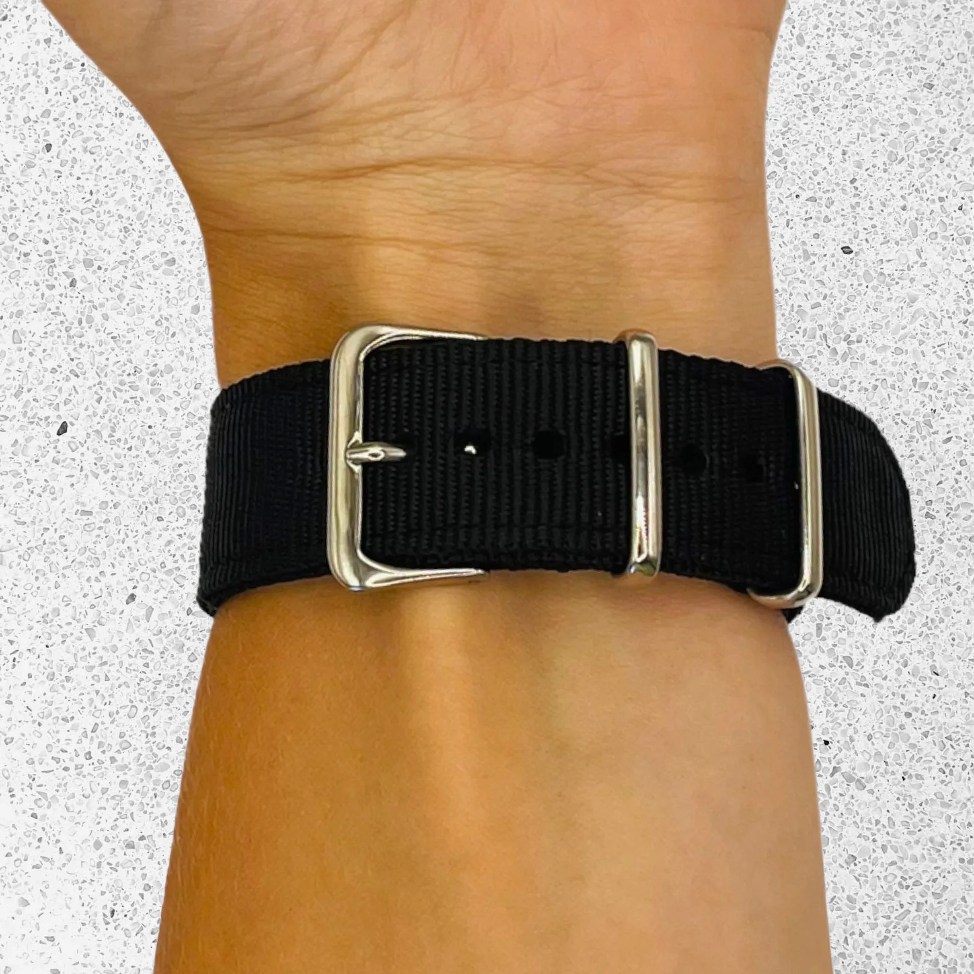 Nato Nylon Watch Straps Compatible with the Samsung Galaxy Watch 6 Classic (47mm)