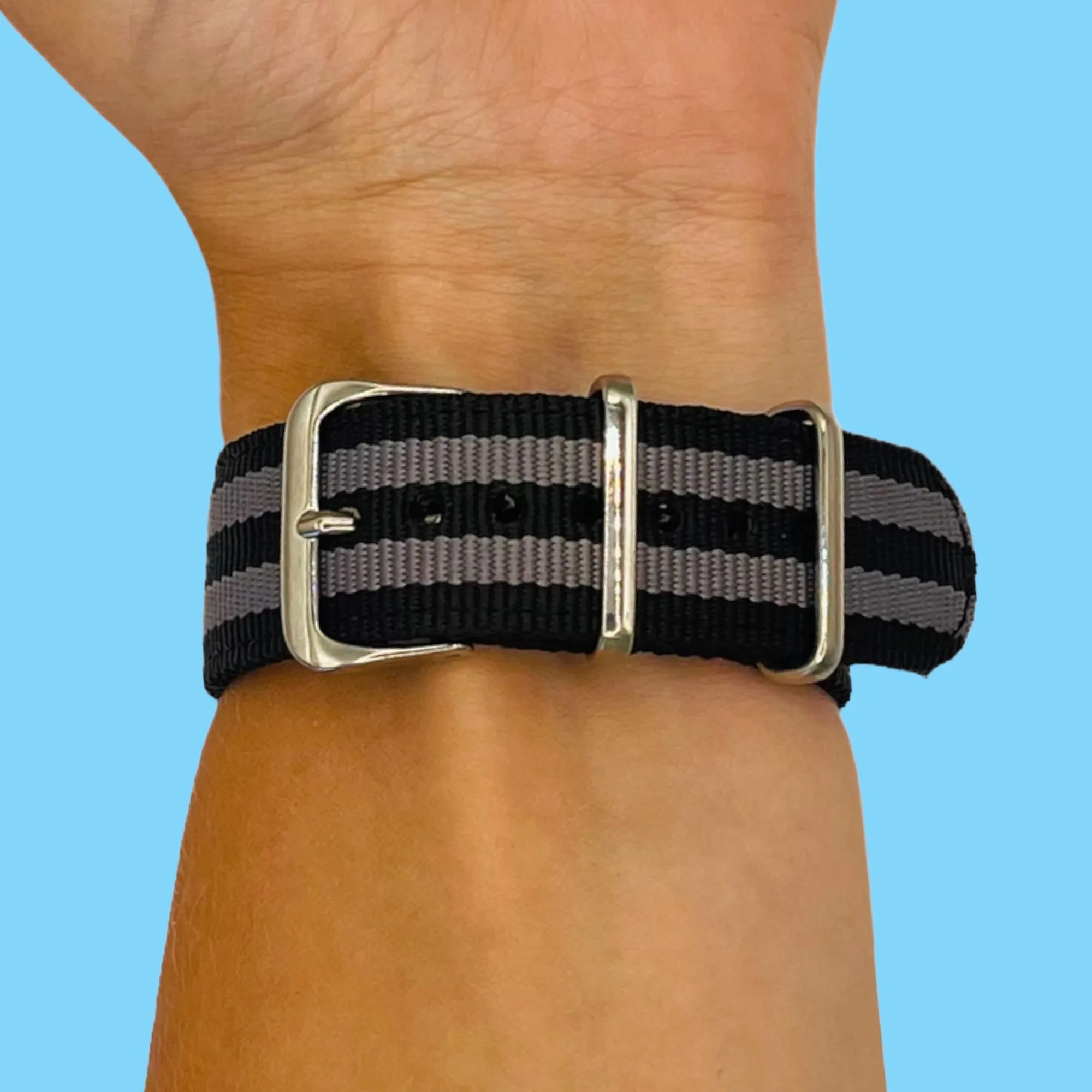 Nato Nylon Watch Straps Compatible with the Samsung Galaxy Watch 6 Classic (47mm)