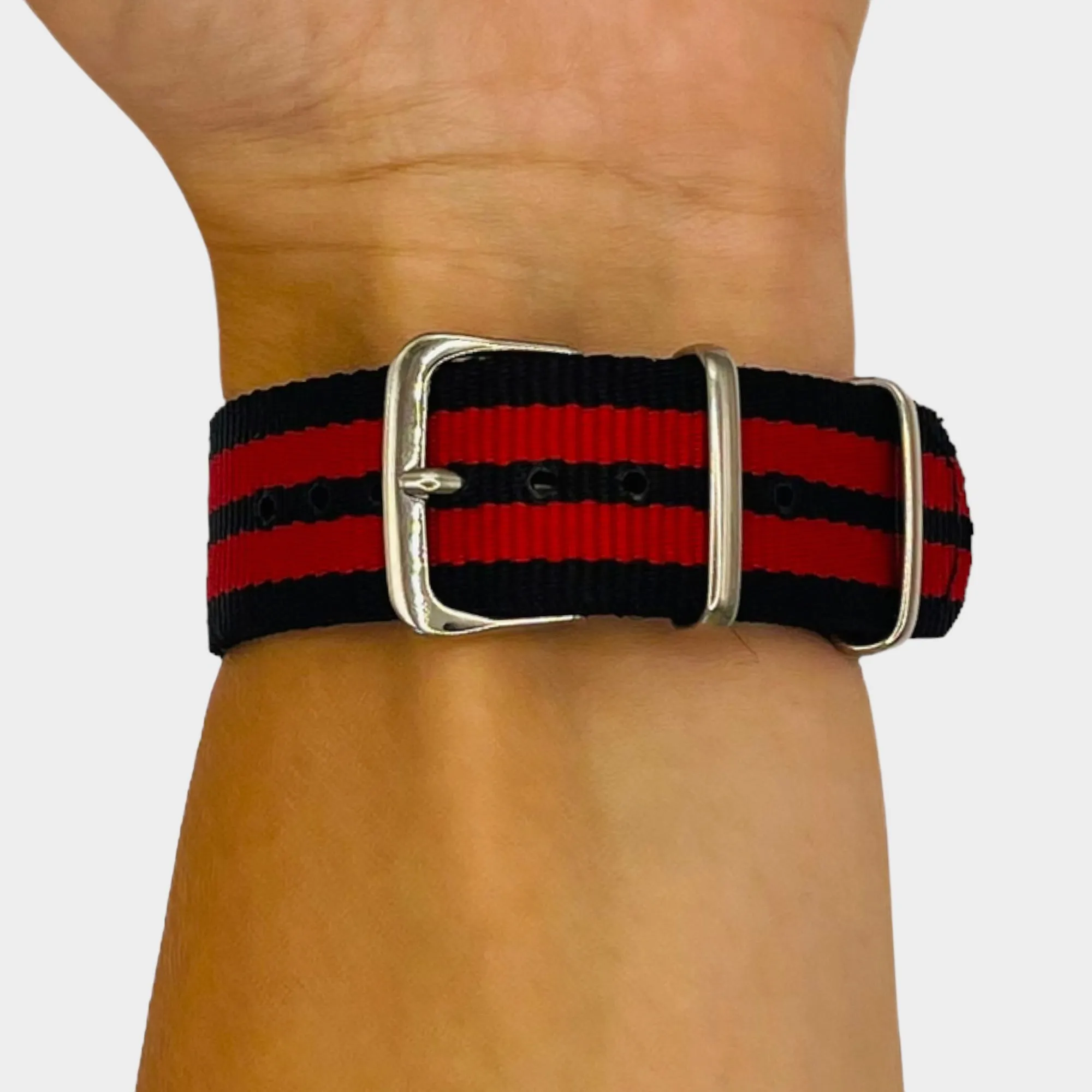 Nato Nylon Watch Straps Compatible with the Samsung Galaxy Watch 6 Classic (47mm)