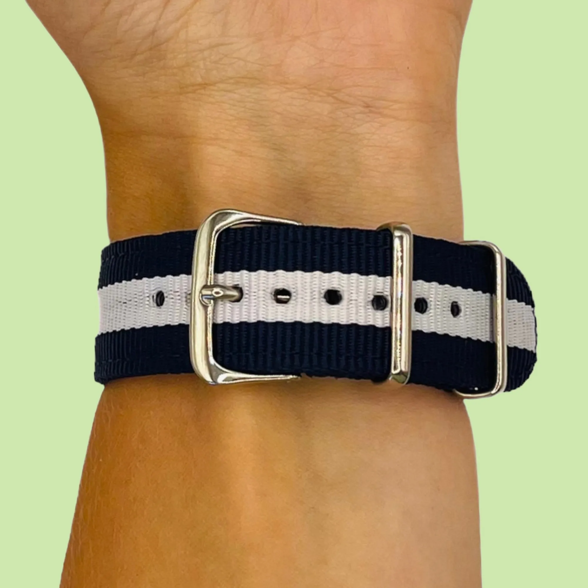 Nato Nylon Watch Straps Compatible with the Samsung Galaxy Watch 6 Classic (47mm)