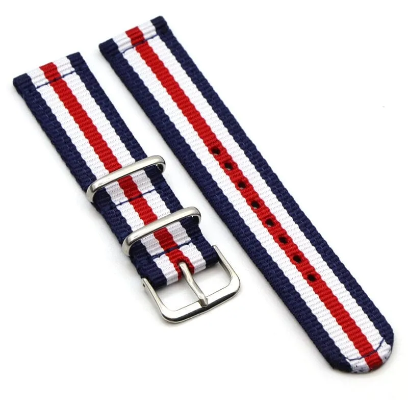 Nato Nylon Watch Straps Compatible with the Samsung Galaxy Watch 6 Classic (47mm)