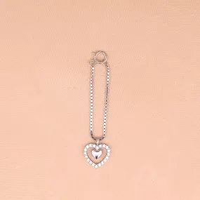 Nested Heart Watch Charm (Pure Silver)