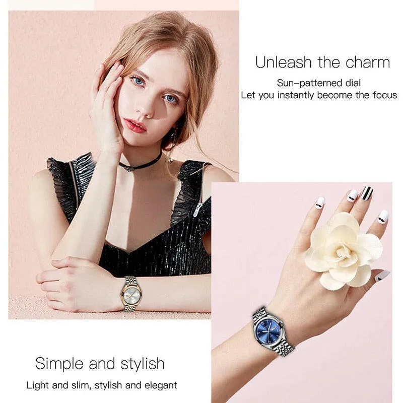 New Rose Gold Women’s Watch - Business Quartz Watch