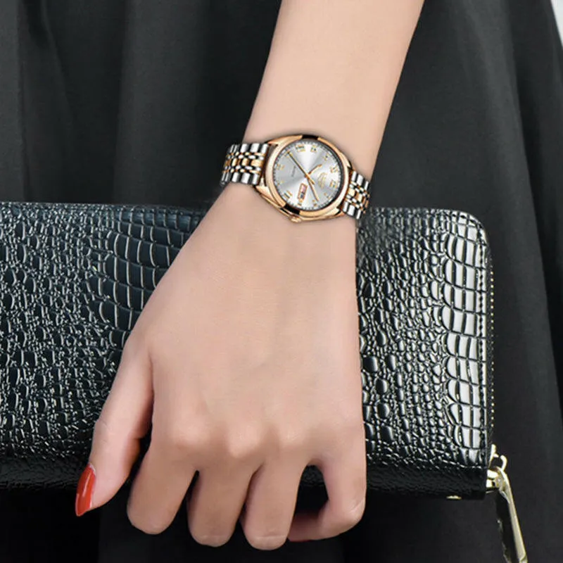 New Rose Gold Women’s Watch - Business Quartz Watch
