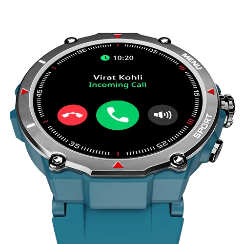 Noise Force Rugged & Sporty 1.32" Bluetooth Calling Smart Watch, 550 NITS, 7 days battery, AI voice assistance, Smart Watch for Men