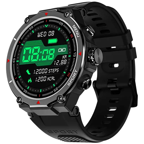 Noise Force Rugged & Sporty 1.32" Bluetooth Calling Smart Watch, 550 NITS, 7 days battery, AI voice assistance, Smart Watch for Men