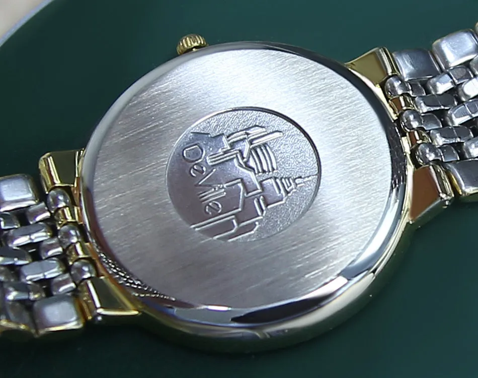 Omega DeVille Men's 33mm Gold-Plated Highest Grade Precision Watch