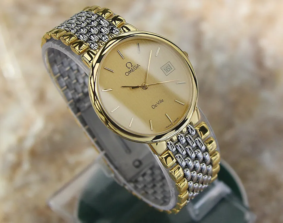 Omega DeVille Men's 33mm Gold-Plated Highest Grade Precision Watch