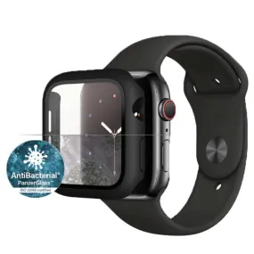 Panzerglass - Apple Watch (45 mm) Antibacterial Hardcase Bumper   Screen Protector (3664) - Black / Transparent