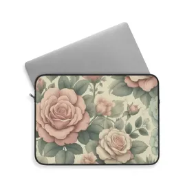 Pastel Roses Chic Laptop Sleeve