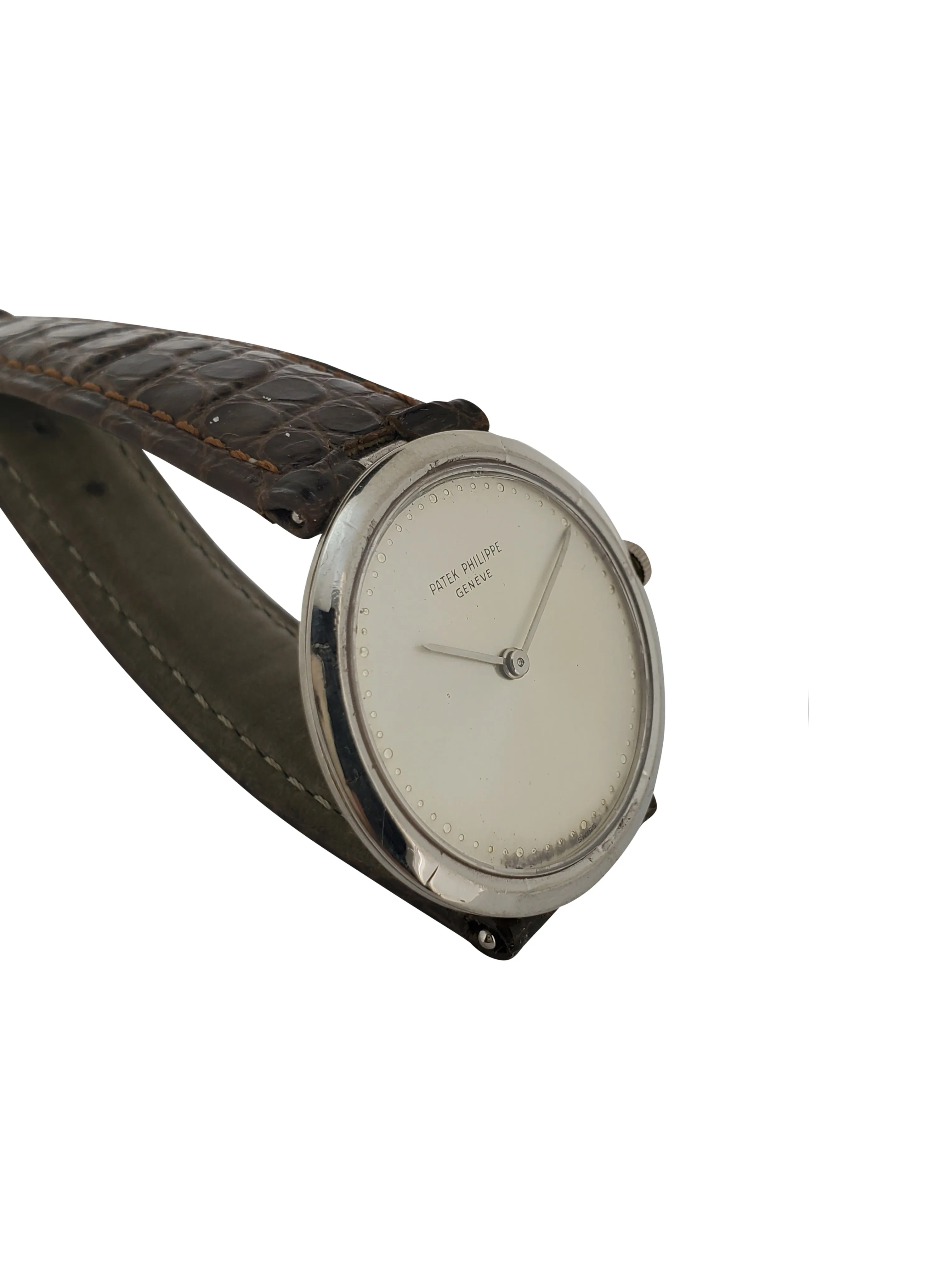 Patek Philippe 3459 Vintage 18K white gold extra thin 32 mm Calatrava;  Circa 1962